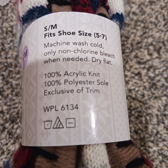 Muk Luk slipper socks with grips - Picture 7 of 7